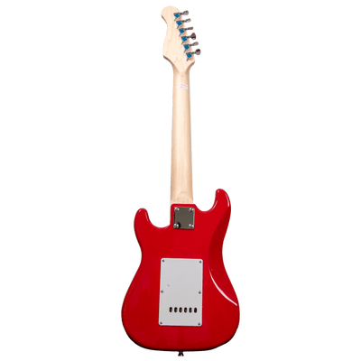 Tansen EG34RD Guitar Electric 6-String Double Cutaway Laurel Fingerboard Stratocaster Style SSS Pickups Red - MusicMajlis