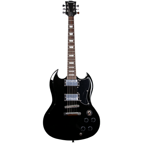 Tansen EG560BK Electric Guitar Single Cutaway Laurel Fingerboard SG Style HH pickups