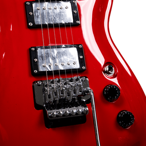 Tansen EG810RD Guitar Electric 6-String Double Cutaway Laurel Fingerboard Stratocaster Style HH Pickups Red - MusicMajlis