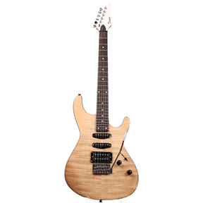 Tansen EG850N Guitar Electric 6-String Double Cutaway Laurel Fingerboard Heritage VIP Style HSS Pickups Natural - MusicMajlis