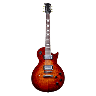 Tansen LP601BNS Guitar Electric 6-String Single Cutaway Laurel Fingerboard Les Paul Style HH Pickups Brown Sunburst - MusicMajlis
