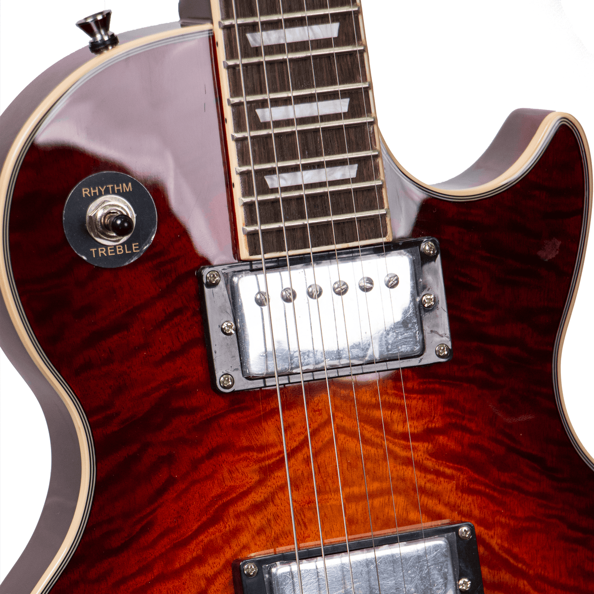 Tansen LP601BNS Guitar Electric 6-String Single Cutaway Laurel Fingerb
