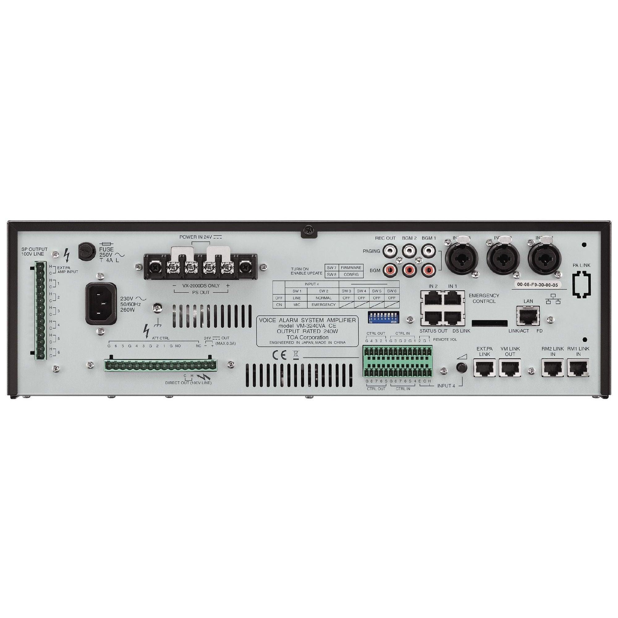 TOA VM3240VA Voice Alarm System Amplifier - MusicMajlis