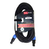 Tolaye LSG150 Cable 1 Speakon 2 Pole to 1 Speakon 2 Pole, 1.25mm, 50 Ft (Neutrik) - MusicMajlis