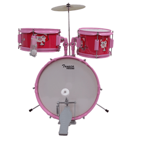 Tovaste J1043 Junior Drum Kit with Throne & Cymbal (w/o Snare), Cartoon Design - MusicMajlis
