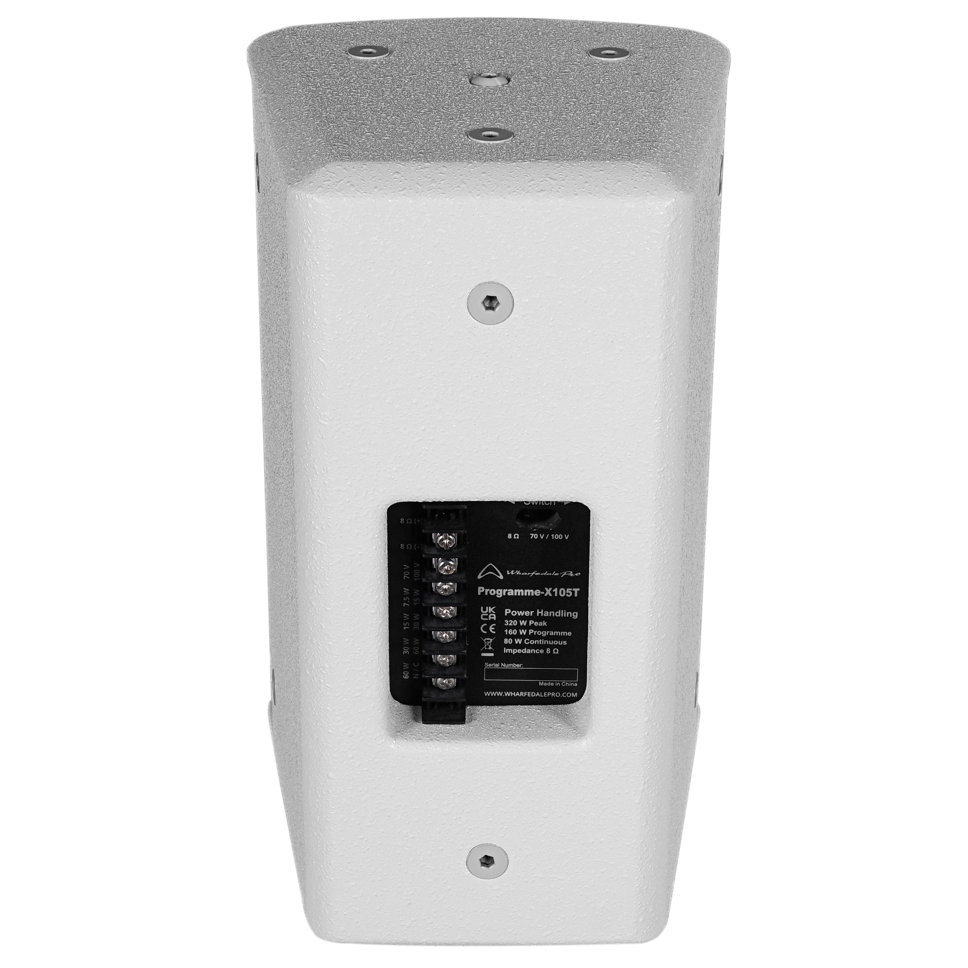 Wharfedale Pro PROGRAMMEX105WH Speaker Passive Wall Mount 1x5" 80W RMS 8Ohm Wooden Paint Body (White) - MusicMajlis