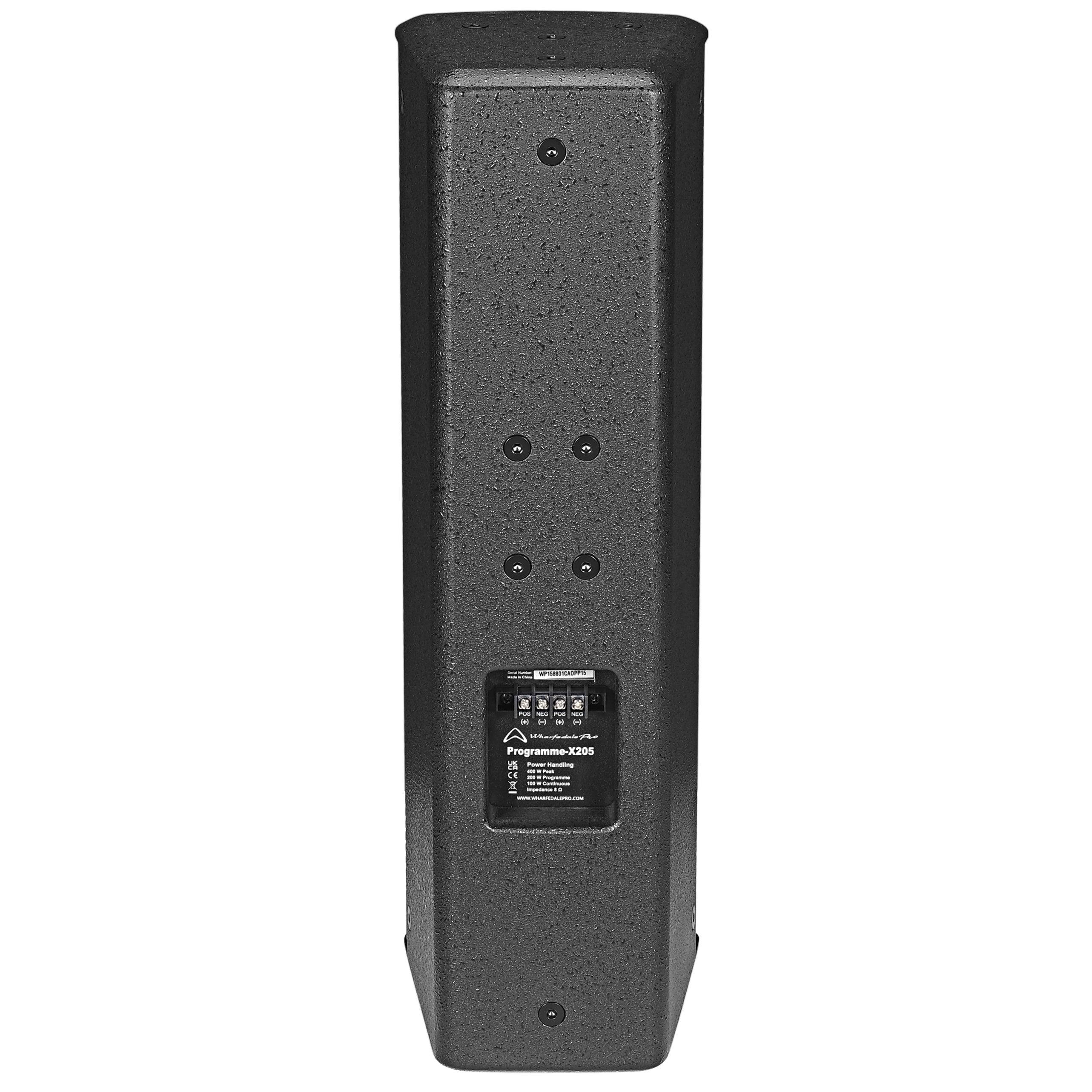 Wharfedale Pro PROGRAMMEX205 Speaker Passive Wall Mount 2x5" 100W RMS Wooden Paint Body (Black) - MusicMajlis