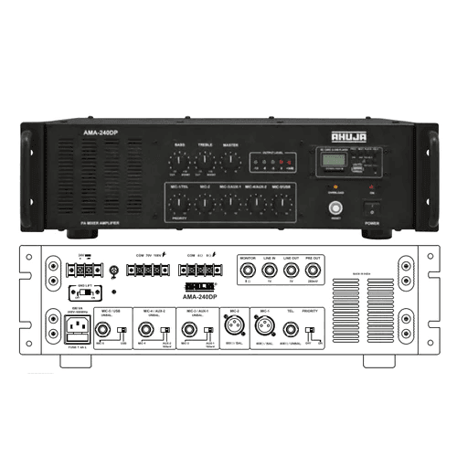 Ahuja AMA240DP PA Mixer Amplifier - MusicMajlis