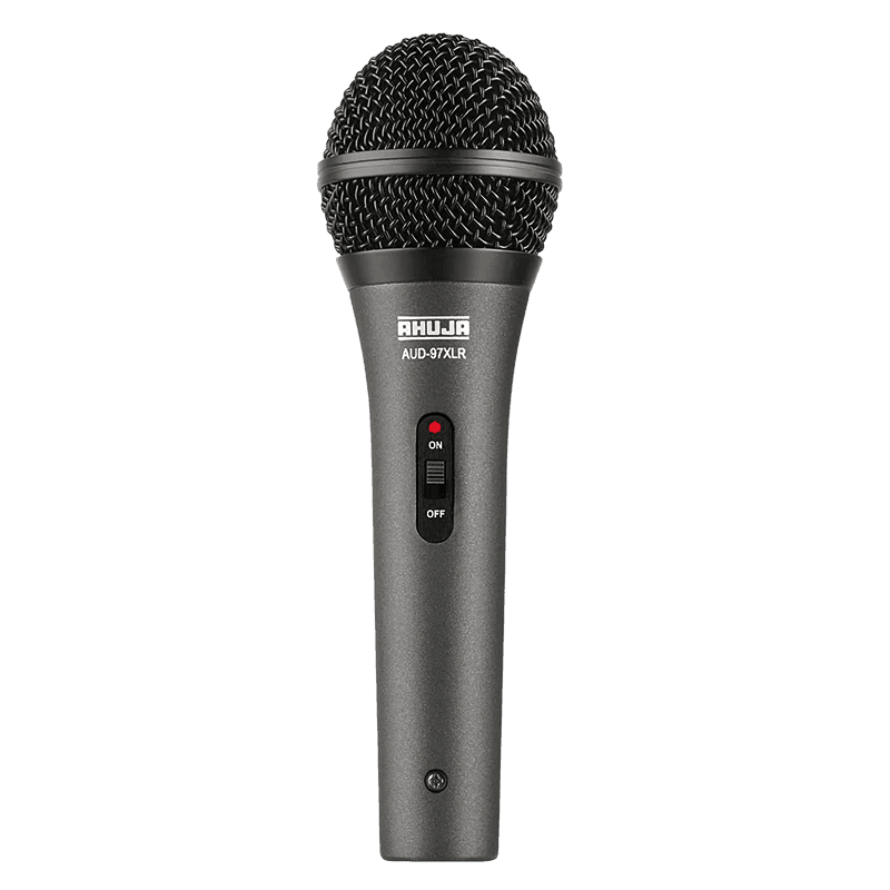 Ahuja AUD97XLR Microphone Wired Dynamic Unidirectional w/ 6Mtr Cable - MusicMajlis