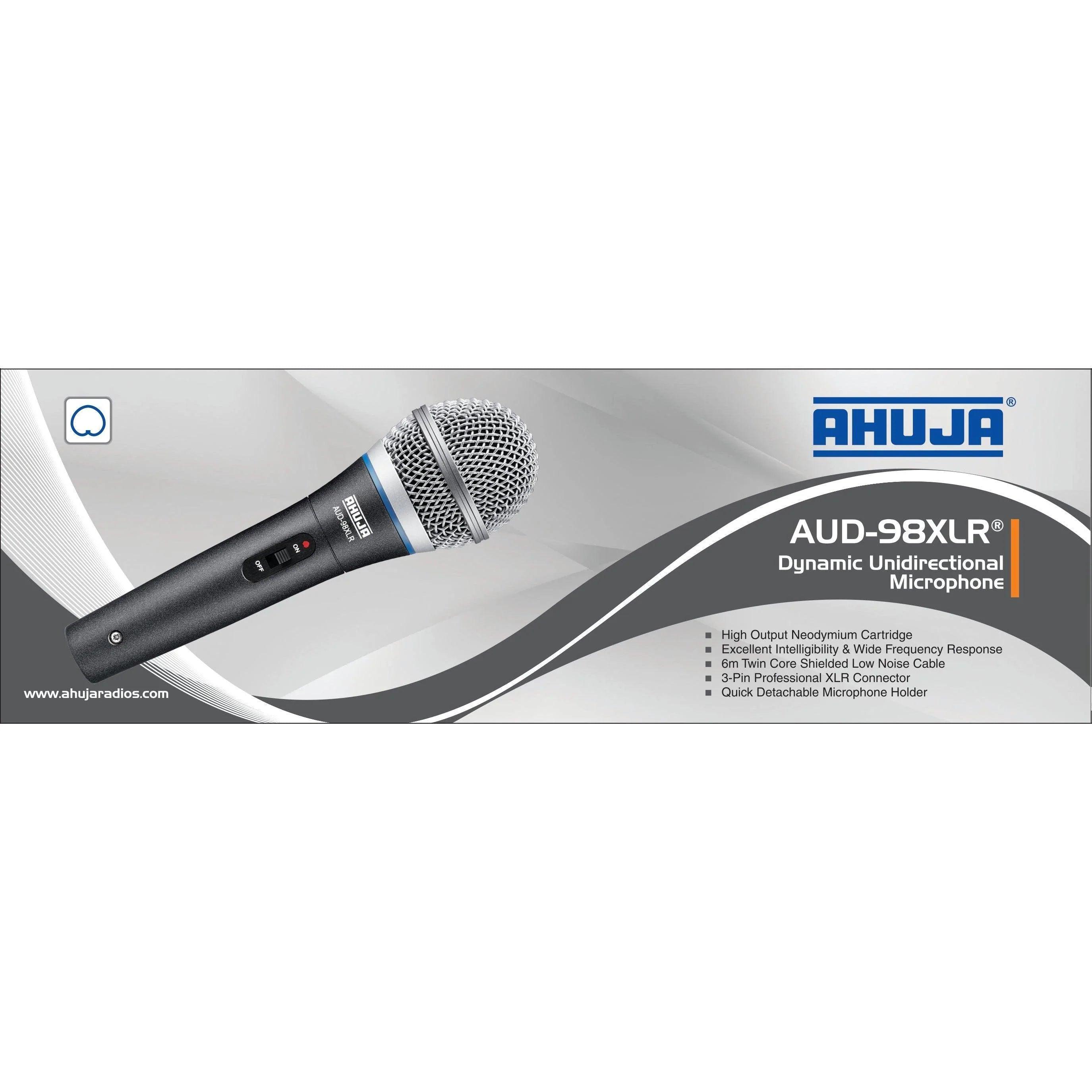 Ahuja AUD98XLR Dynamic Microphone - MusicMajlis