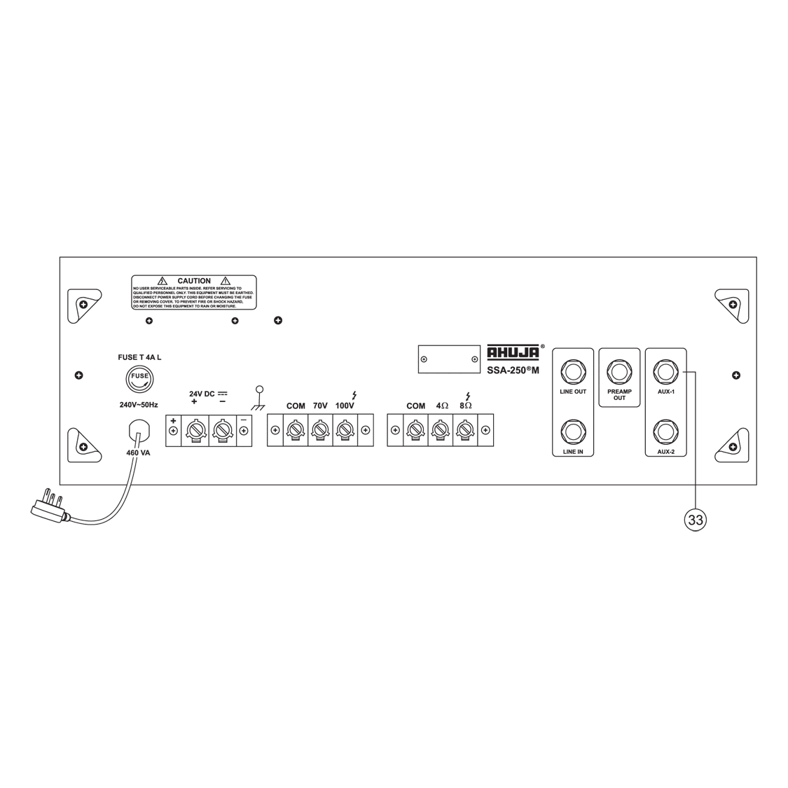 Ahuja SSA250M High Wattage PA Mixer Amplifier - MusicMajlis