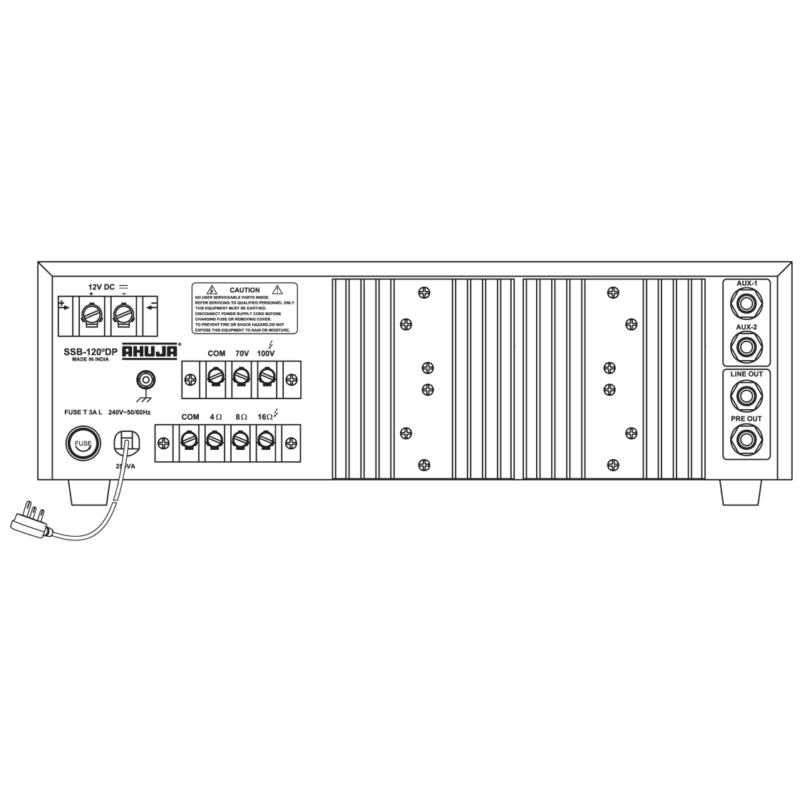 Ahuja SSB-120 PA Mixer Amplifier - MusicMajlis