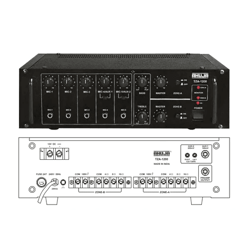 Ahuja TZA1200 Two Zone PA Mixer Amplifier - MusicMajlis
