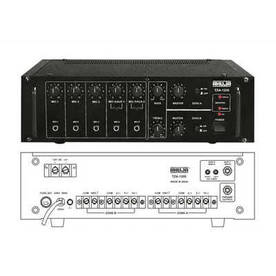 Ahuja TZA1200 Two Zone PA Mixer Amplifier - MusicMajlis