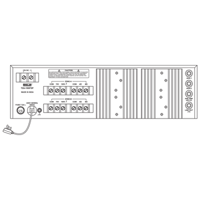 Ahuja TZA1500 Two Zone PA Mixer Amplifier - MusicMajlis