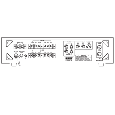 Ahuja TZA4000DPM Two zone PA Mixer Amplifier - MusicMajlis
