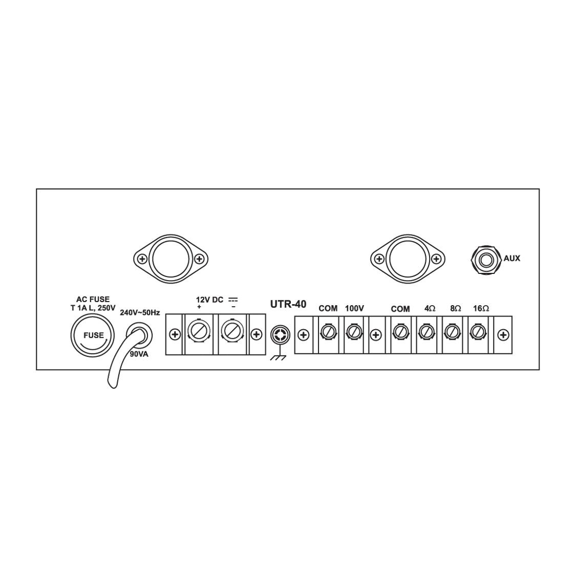 Ahuja UTR 40 Medium Wattage PA Mixer Amplifier - MusicMajlis