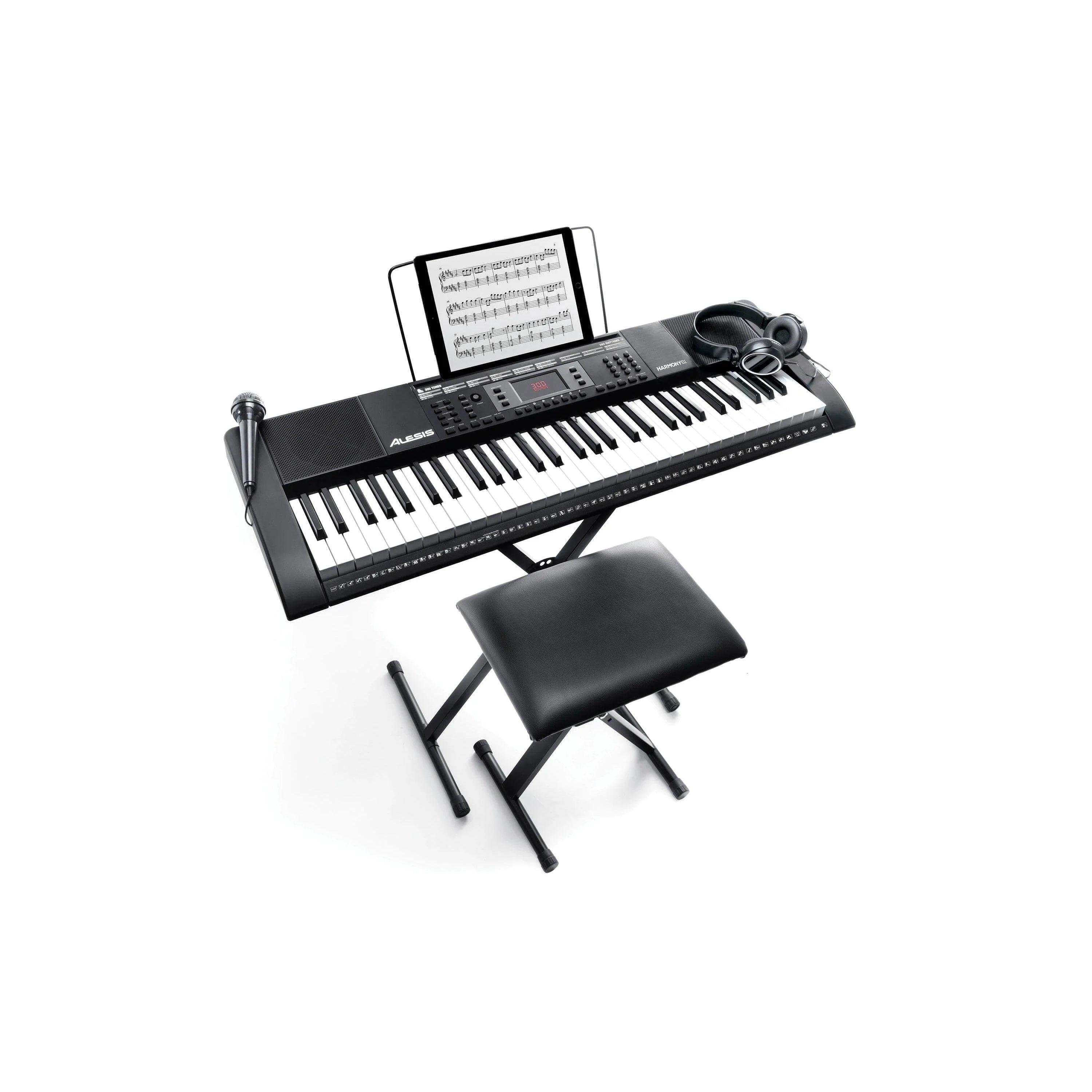 Alesis Harmony 61 MKII 61-Key Portable Keyboard with Built-In Speakers - MusicMajlis