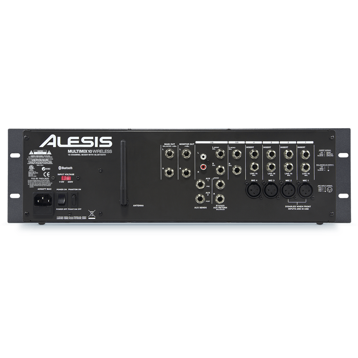 Alesis MM10W Multlimix 10 Wireless Rackmount Analog Mixer with Bluetooth - MusicMajlis