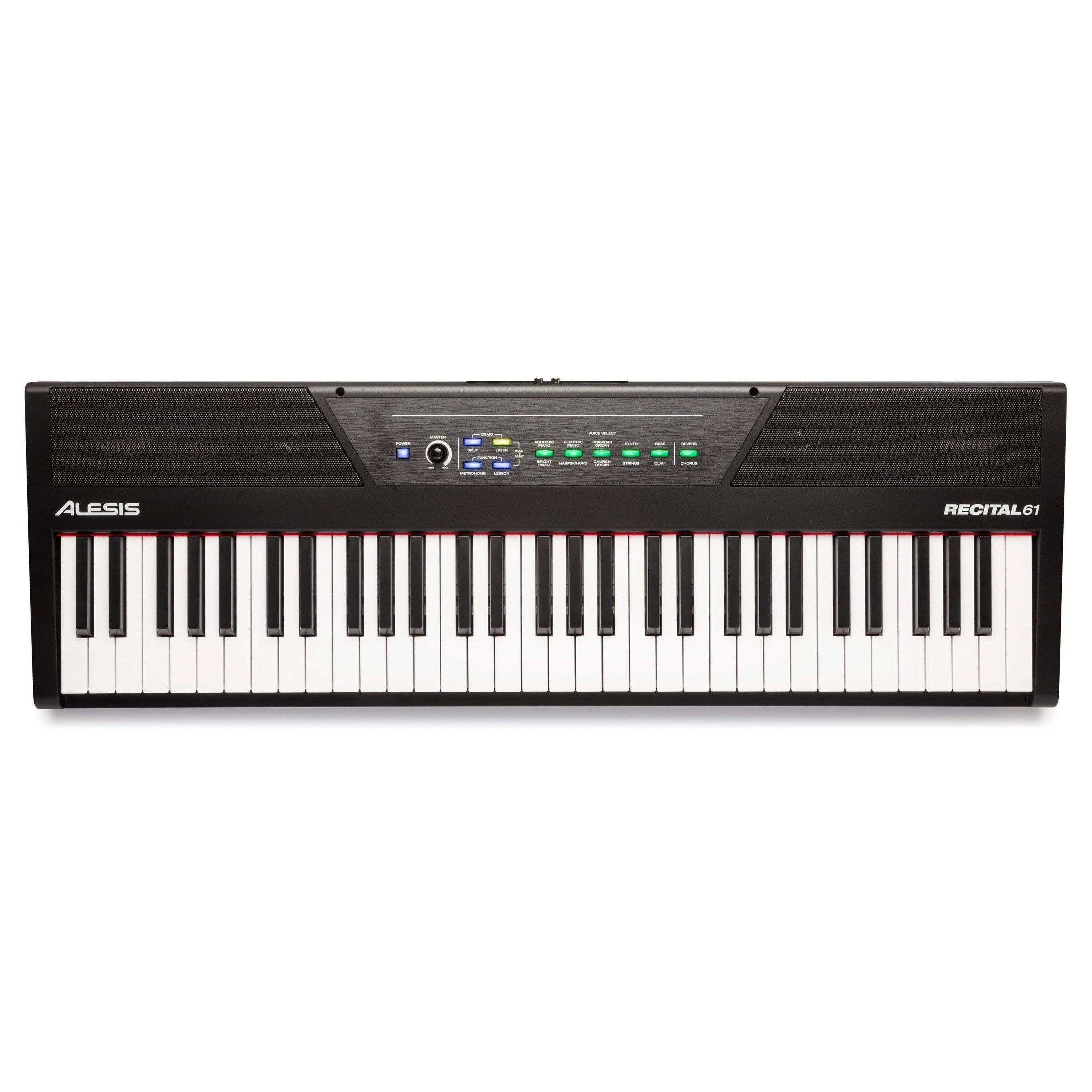 Alesis Recital 61 - 61-Key Digital Piano with Full-Sized Keys - MusicMajlis