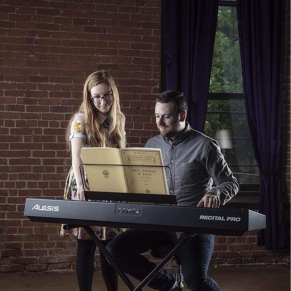 Alesis Recital Pro 88-Key Digital Piano with Hammer-Action Keys - MusicMajlis
