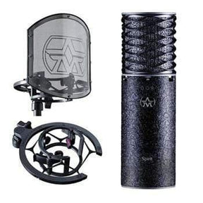 Aston Microphones Spirit Large-Diaphragm Microphone Bundle - Black - MusicMajlis