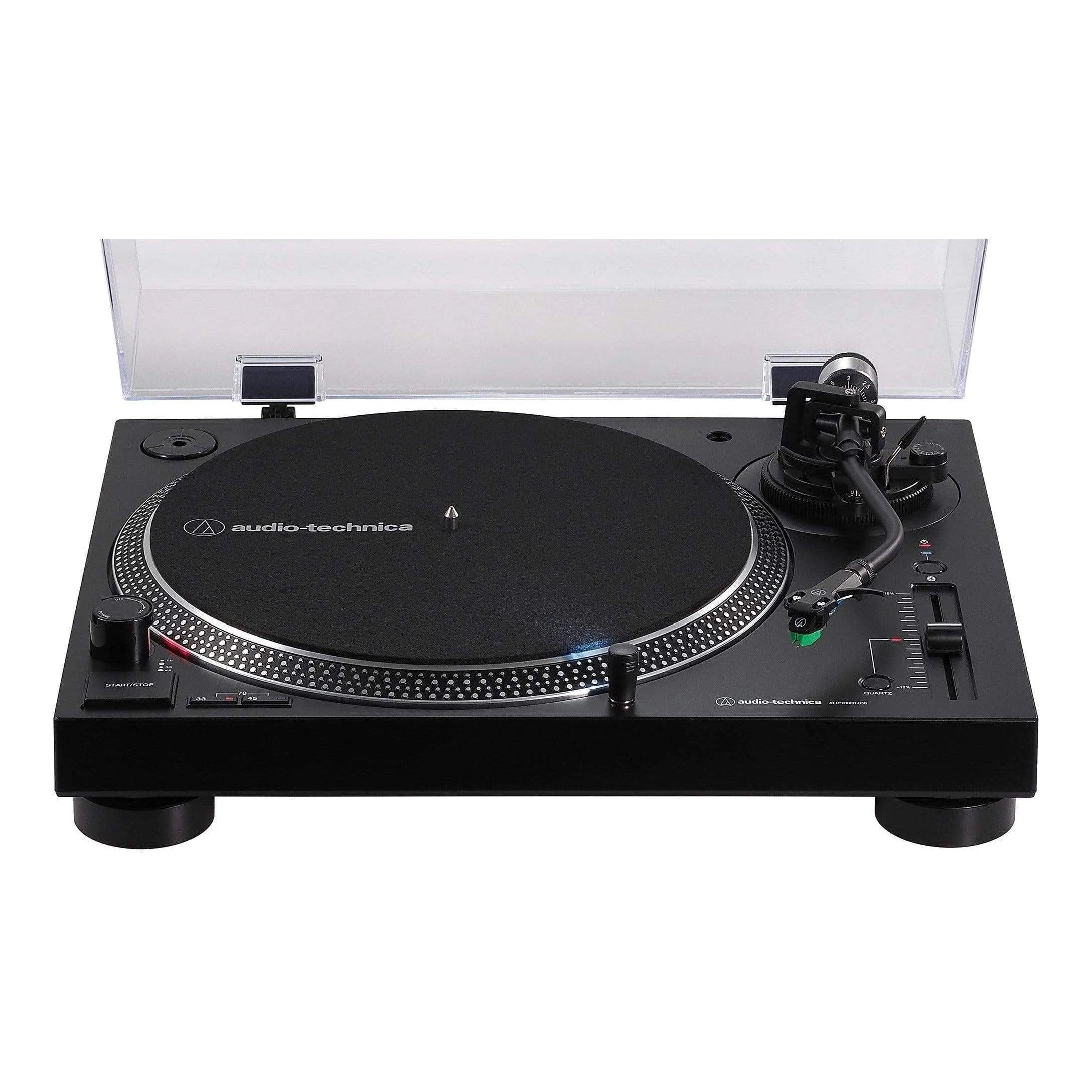 Audio-Technica AT-LP120XBT-USB Wireless Direct Drive Turntable with Bluetooth and USB - Black - MusicMajlis