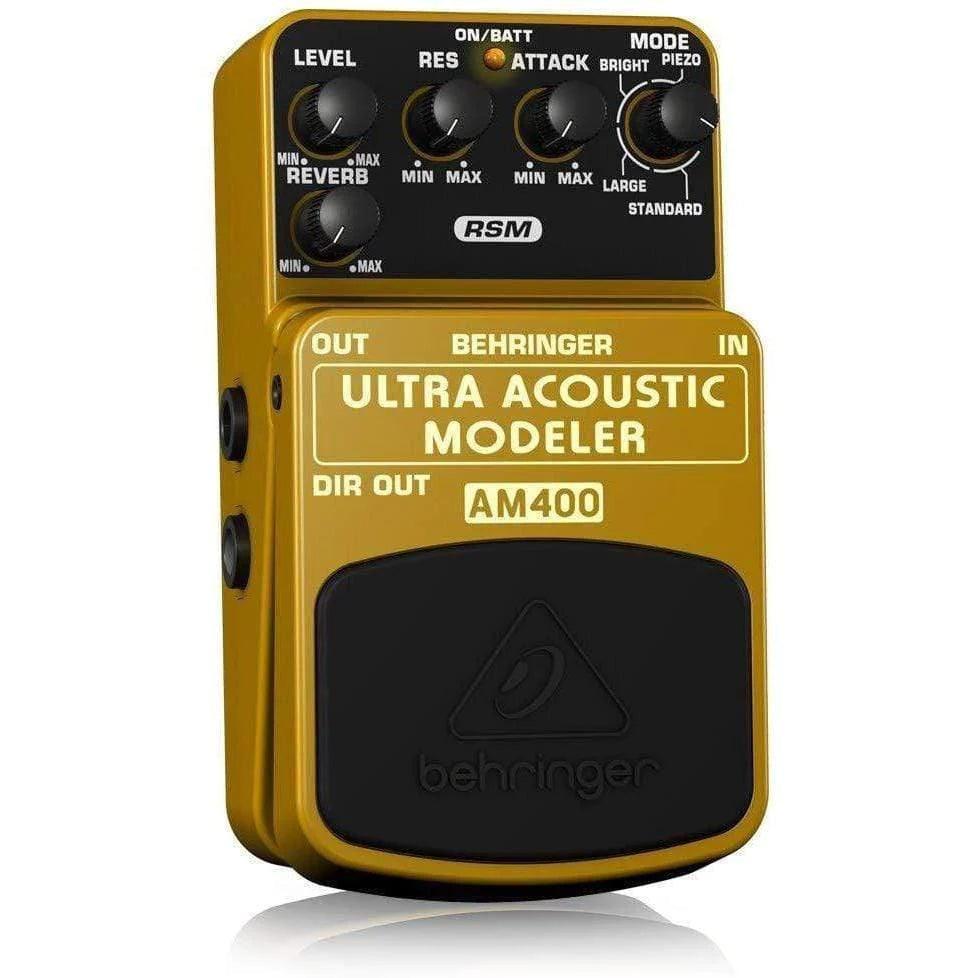 Behringer AM400 Guitar Effects Pedal Electric to Acoustic Guitar Modeling - MusicMajlis