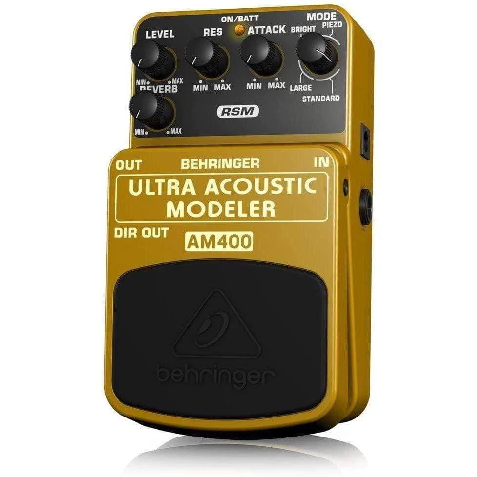 Behringer AM400 Guitar Effects Pedal Electric to Acoustic Guitar Modeling - MusicMajlis