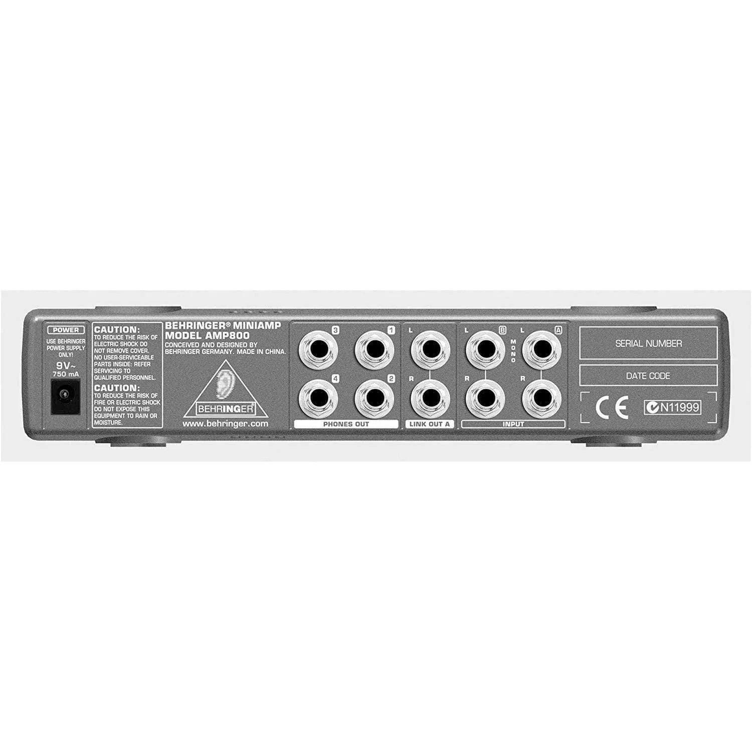 Behringer AMP800 4 Channel Headphone Amplifier - MusicMajlis