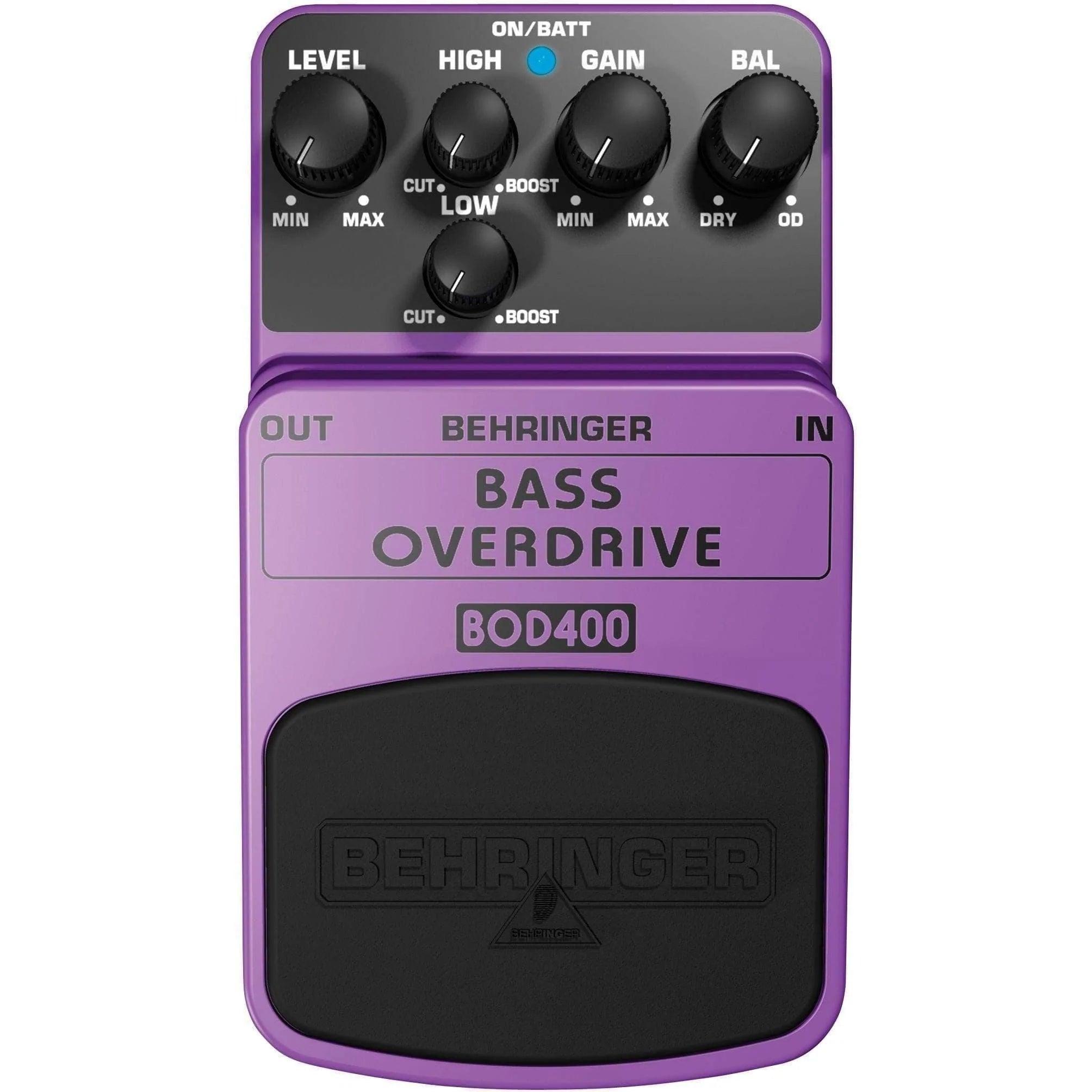 Behringer Bass Overdrive BOD400 Bass Effects Pedal - MusicMajlis