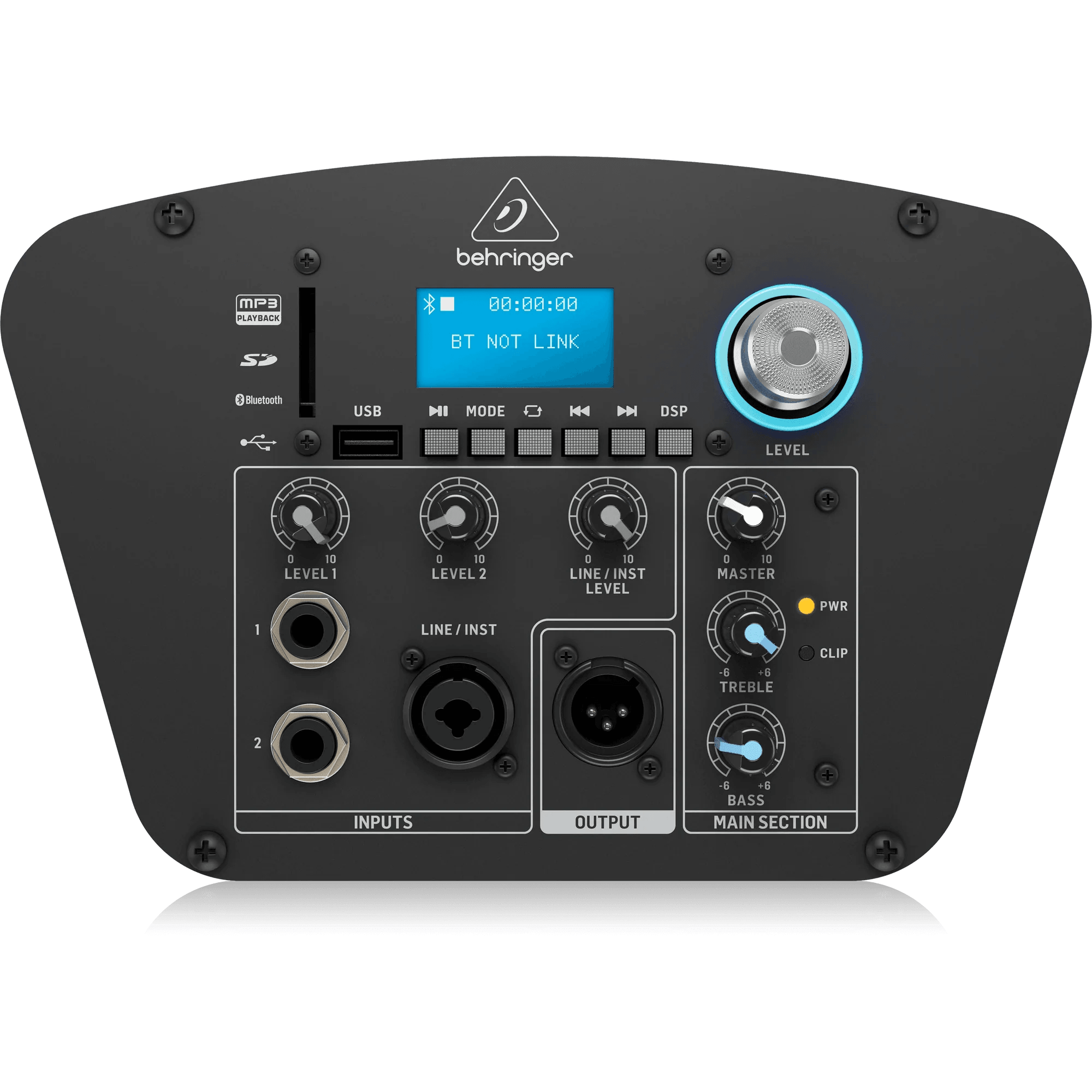 Behringer C210B 160W Powered Column Loudspeaker with Battery, 8" Subwoofer - MusicMajlis