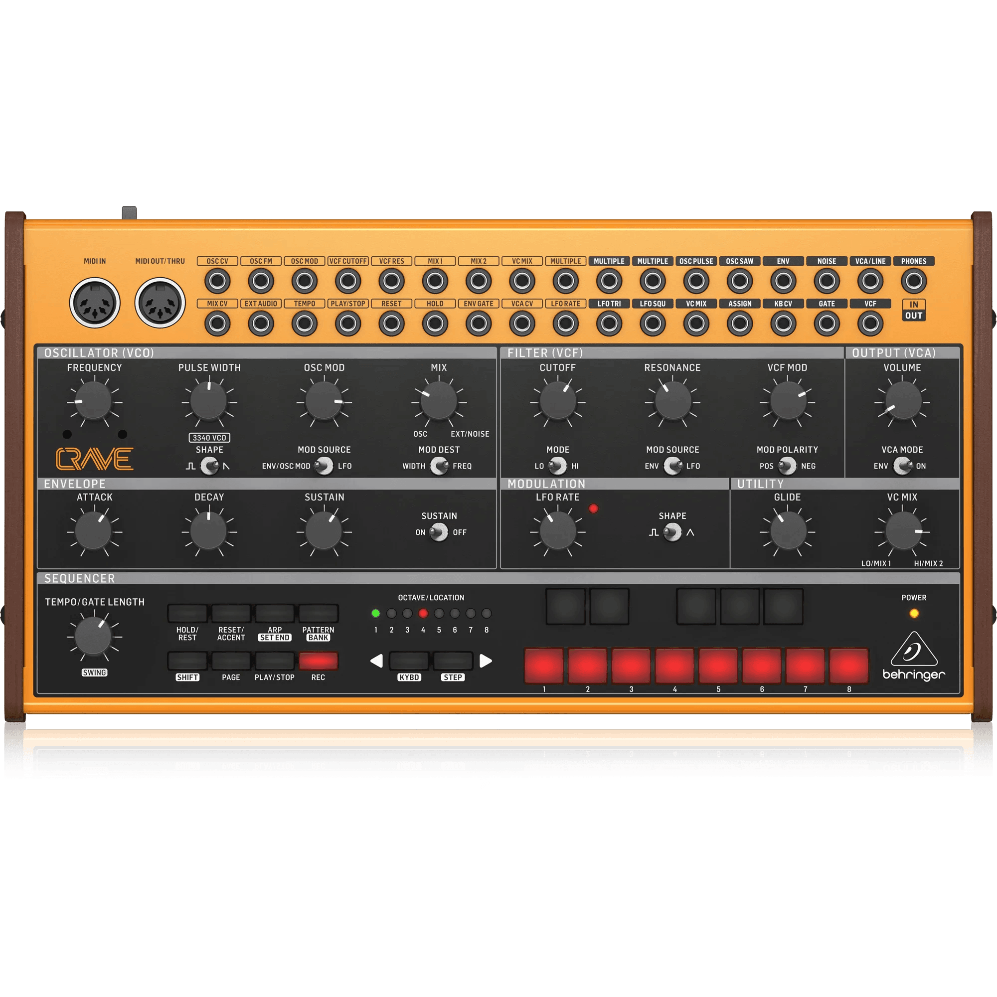 Behringer Crave Analog Synthesizer with Sequencer - MusicMajlis