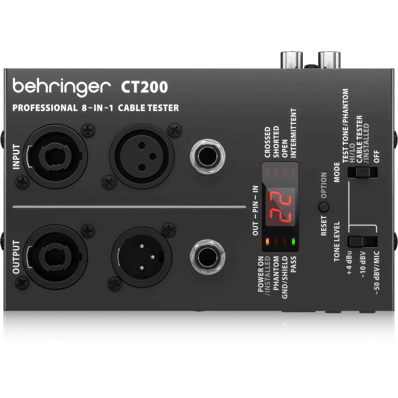Behringer CT200 8-in-1 Cable Tester - MusicMajlis