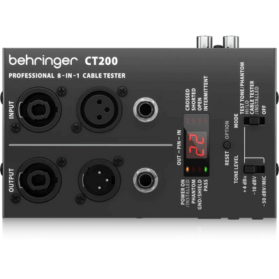 Behringer CT200 8-in-1 Cable Tester - MusicMajlis