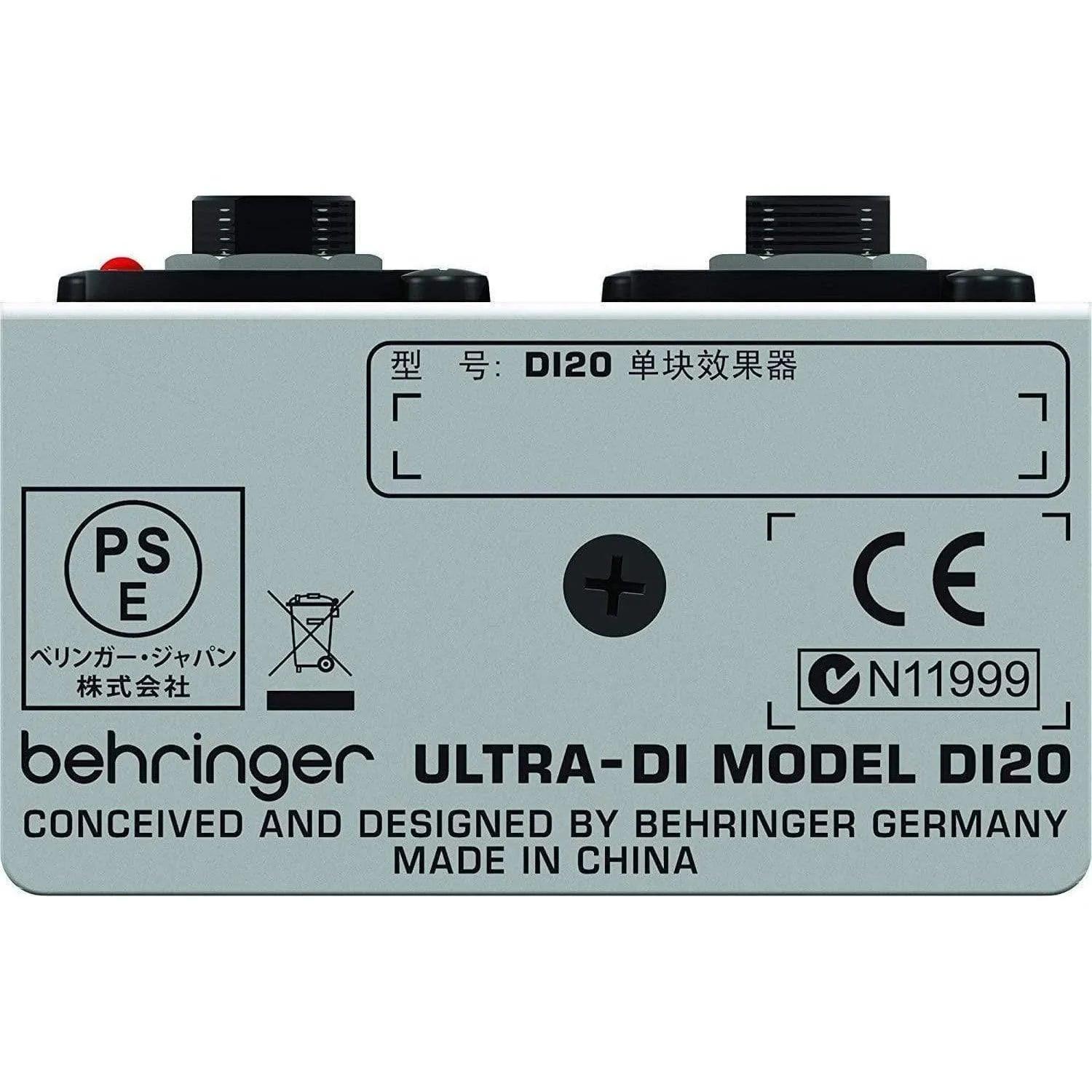 Behringer DI20 Direct Injection Box Active 2 CH - MusicMajlis