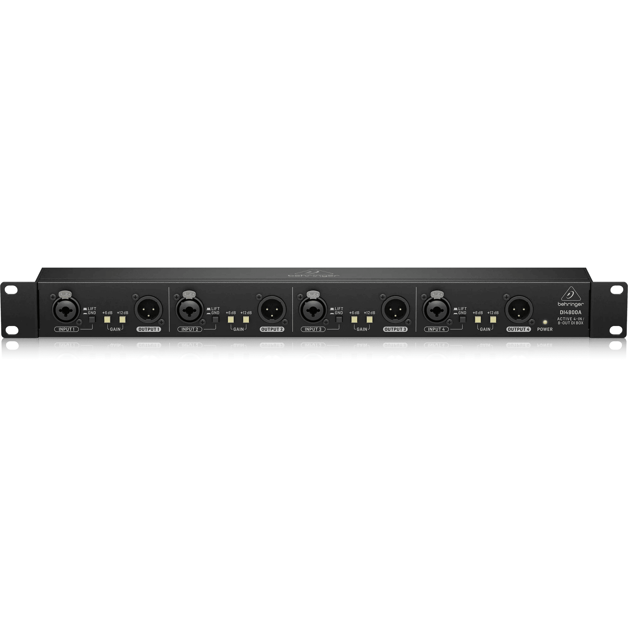Behringer DI4800A Professional 4-Channel Active DI Box, Booster and Line Isolator - MusicMajlis