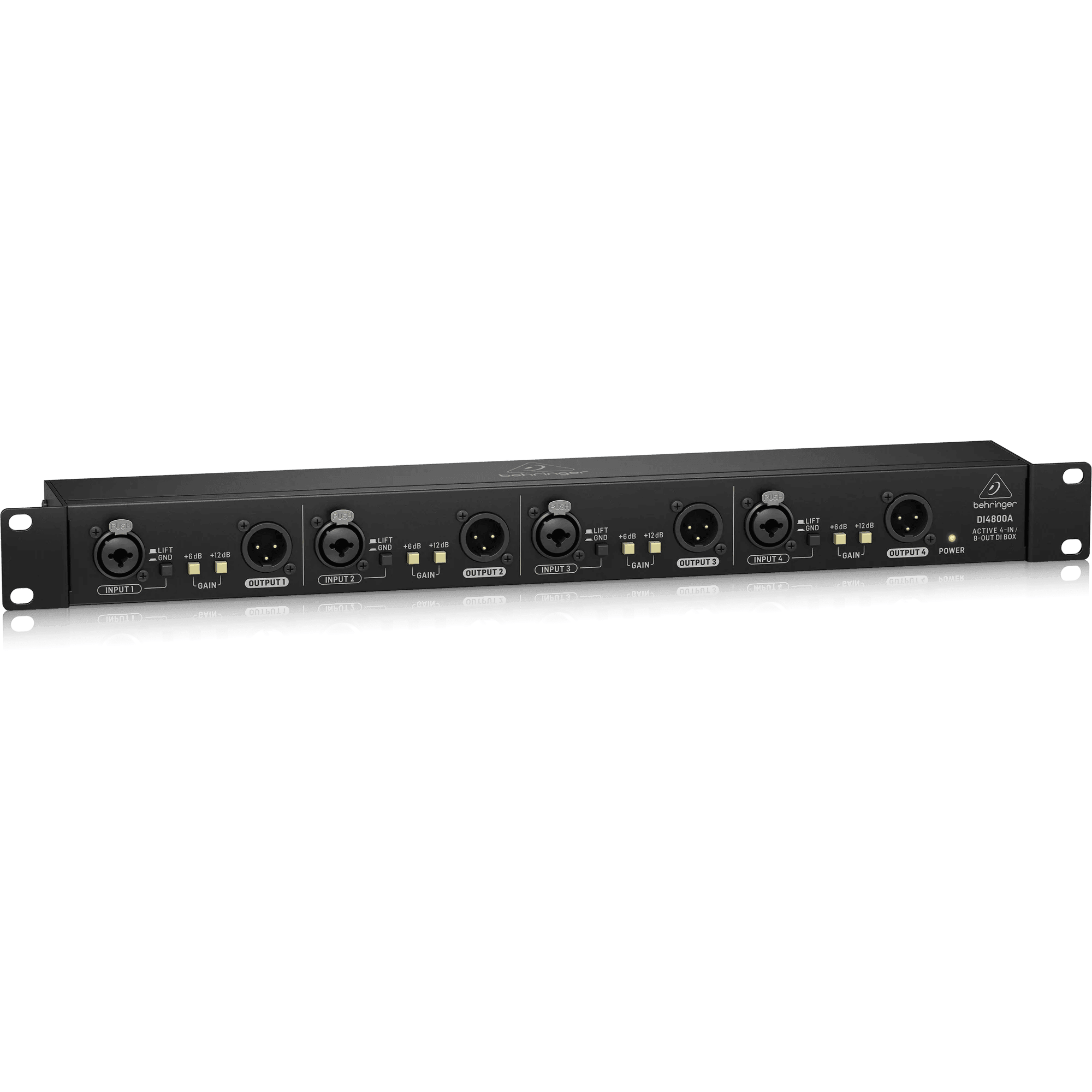 Behringer DI4800A Professional 4-Channel Active DI Box, Booster and Line Isolator - MusicMajlis