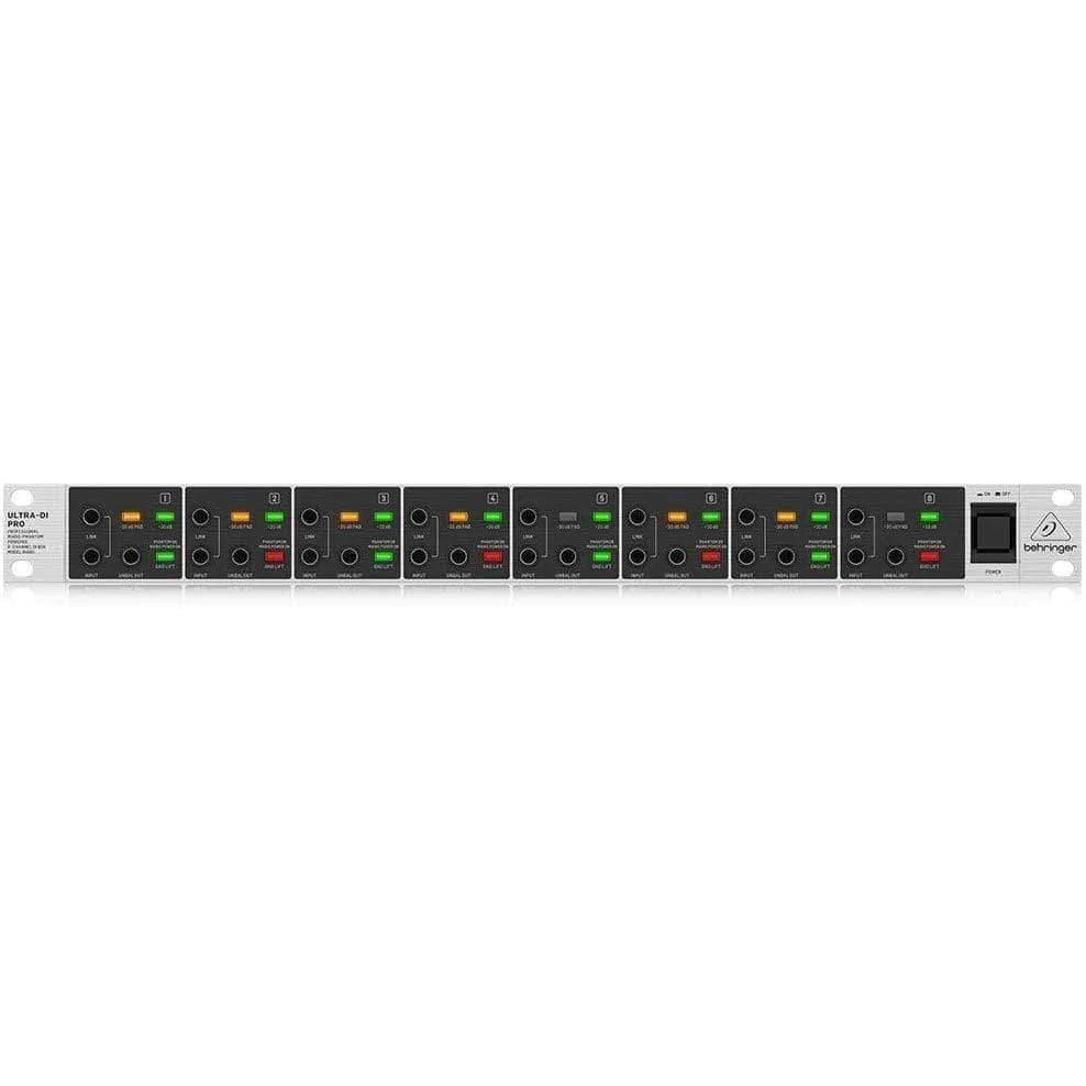 Behringer DI800V2 Professional Mains/Phantom Powered 8-Channel DI-Box - MusicMajlis