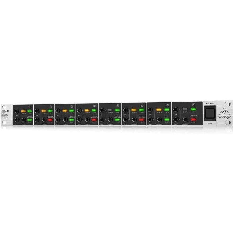 Behringer DI800V2 Professional Mains/Phantom Powered 8-Channel DI-Box - MusicMajlis