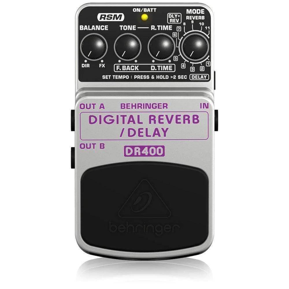 Behringer DR400 Guitar Effects Pedal Digital Stereo Reverb - MusicMajlis