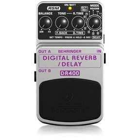 Behringer DR400 Guitar Effects Pedal Digital Stereo Reverb - MusicMajlis