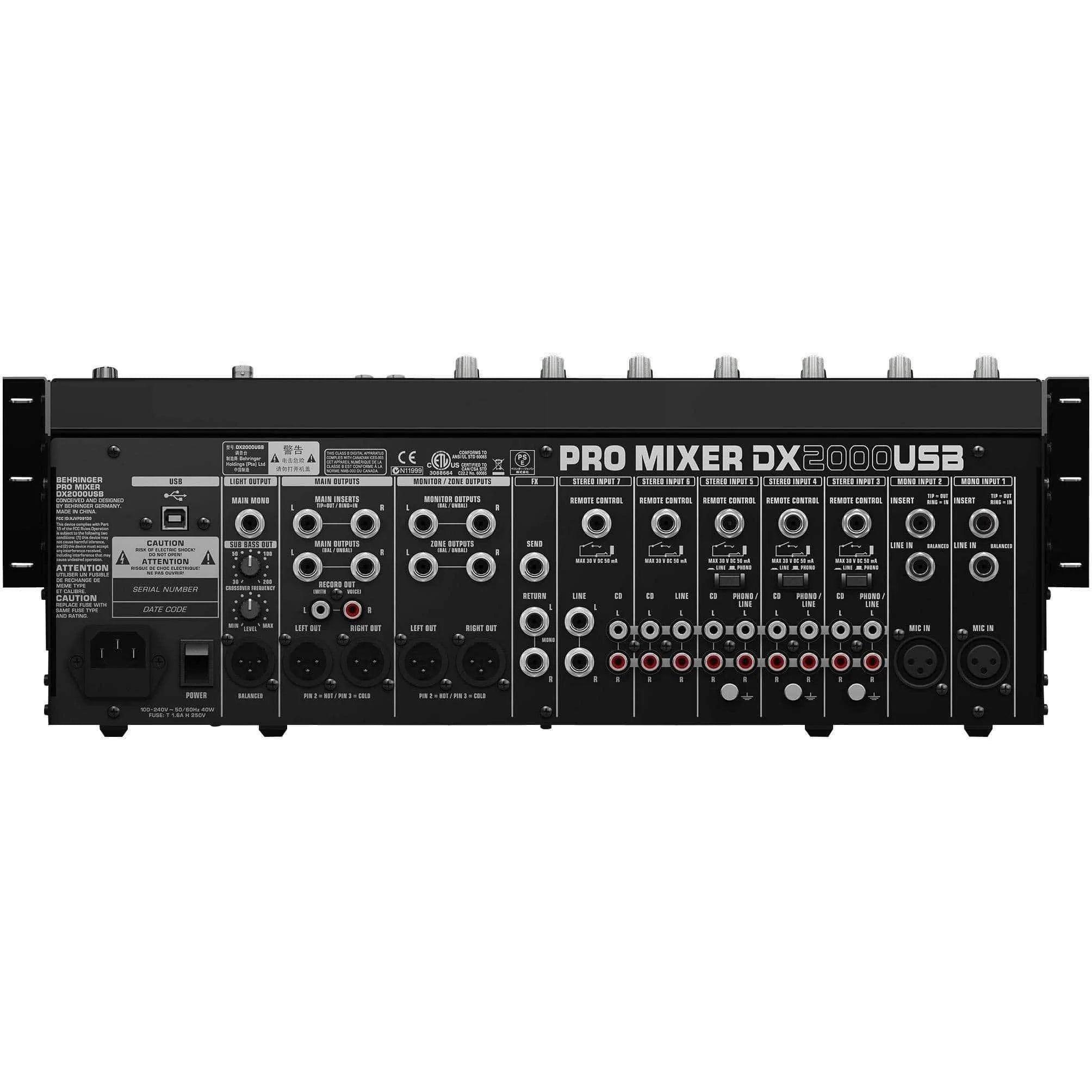 Behringer DX2000USB Pro Dj Mixer - MusicMajlis