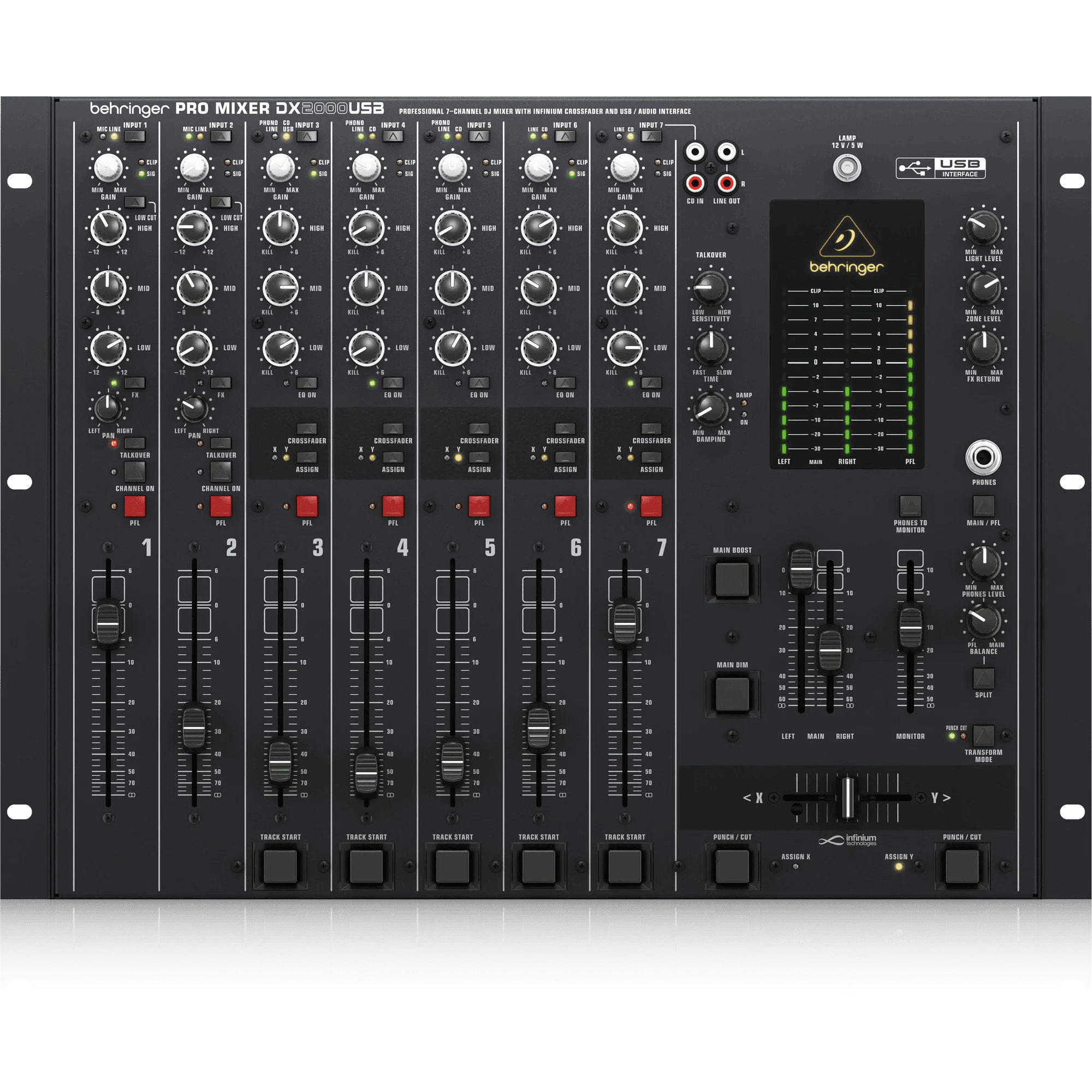 Behringer DX2000USB Professional 7-Channel DJ Mixer - MusicMajlis