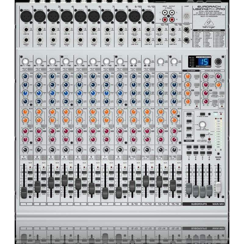 Behringer Euroback UB2442FXPRO 24 Channel Analog Mixer - MusicMajlis