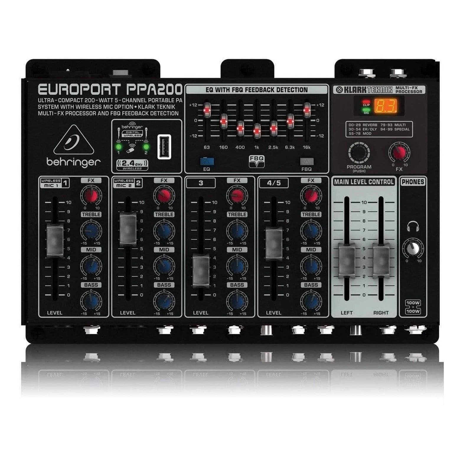Behringer Europort PPA200 Portable PA System - MusicMajlis