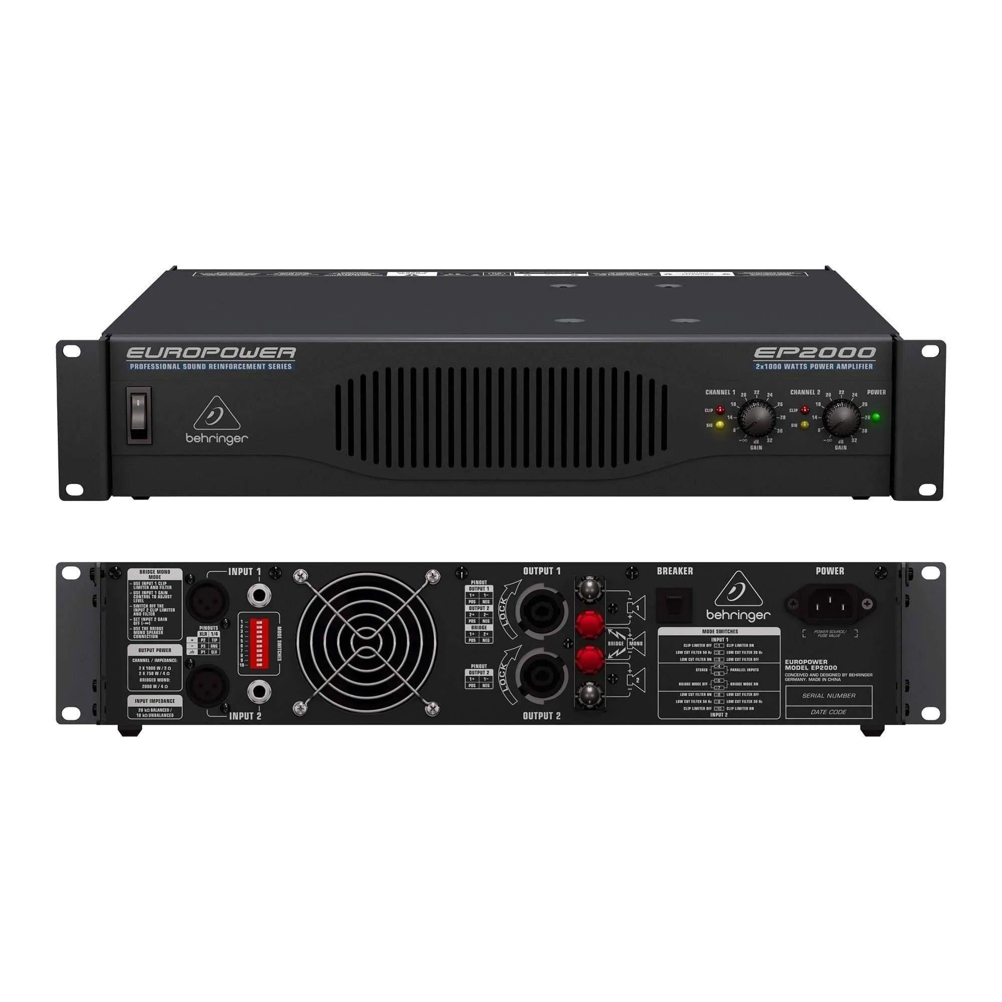 Behringer Europower EP2000 Power Amplifier - MusicMajlis
