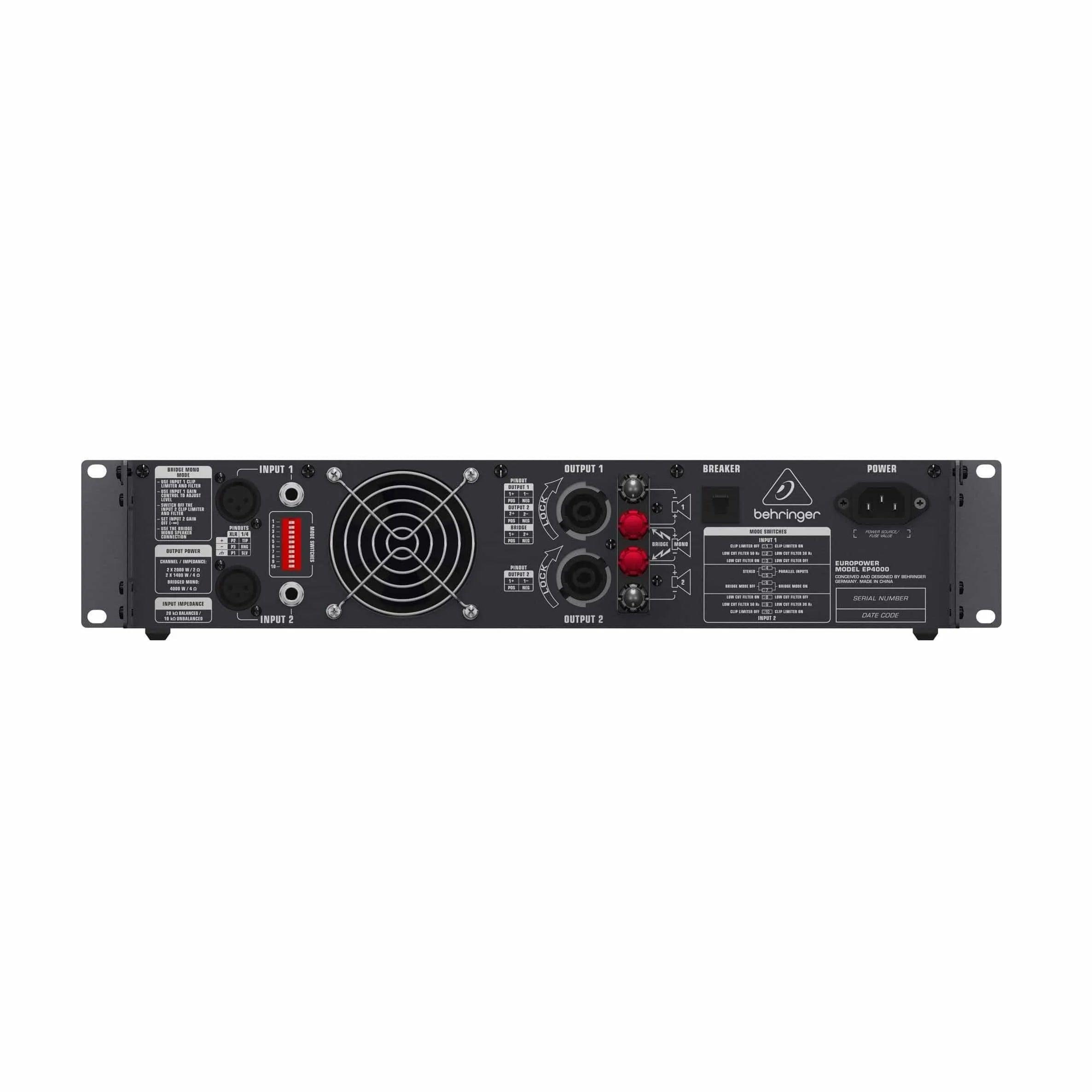 Behringer Europower EP4000 Power Amplifier - MusicMajlis