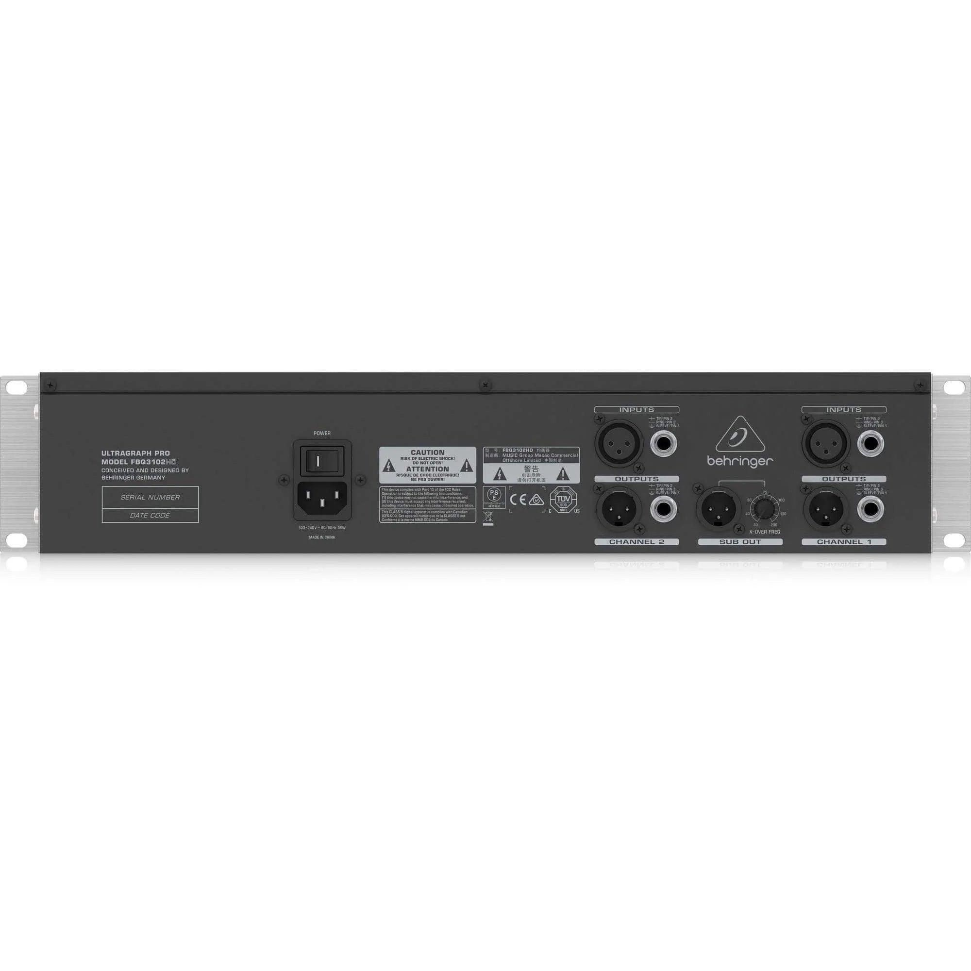 Behringer FBQ3102HD Stereo Graphic Equalizer - MusicMajlis