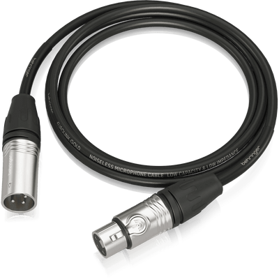 Behringer GMC-150 Gold Performance 1.5 m (5 ft) Microphone Cable with XLR Connectors - MusicMajlis